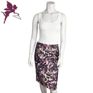 TALBOT'S Abstract Floral Print Pencil Skirt